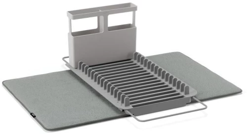 Πιατοθήκη Udry 1016883-149 Charcoal Umbra Πλαστικό, Ύφασμα