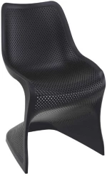 Καρέκλα Bloom Black 20-0025 50X58X85 cm Siesta Σετ 4τμχ