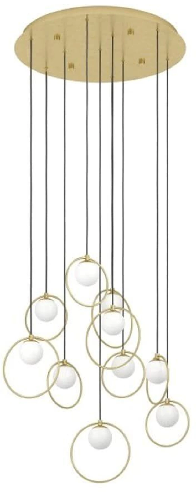Φωτιστικό Οροφής Portocolom 390345 58x150cm Led Gold-White Eglo
