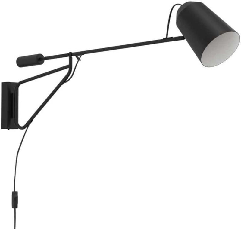 Φωτιστικό Τοίχου Loreto 1 900614 14x35cm 1xE27 Black Eglo