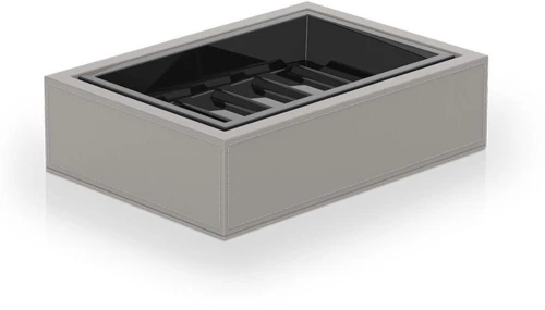 Σαπουνοθήκη Brownie 0937949 13x9,5x3,7cm Taupe Decor Walther Τεχνόδερμα