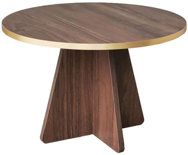 Τραπεζάκι Βοηθητικό Mushroom 552NOS2373 60x60x40cm Walnut-Gold