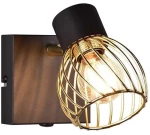 Φωτιστικό Τοίχου Ardon R81381080 E14 16x9x11cm Black-Gold RL Lighting