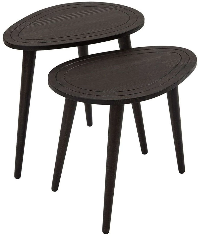 Ζιγκόν Sweet (Σετ 2Τμχ) 552NOS2263 50x33x48/50x33x52cm Anthracite