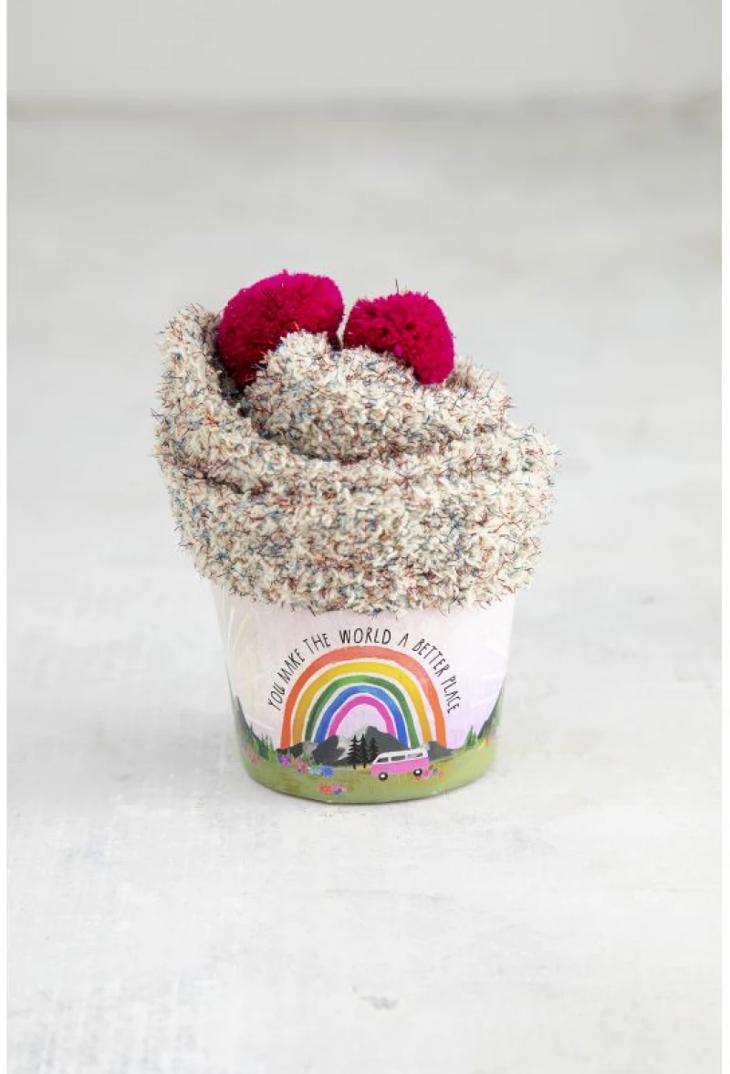 NATURAL LIFE ΚΑΛΤΣΕΣ CUPCAKE WORLD BETTER RAINBOW (ONE SIZE) (#59453)