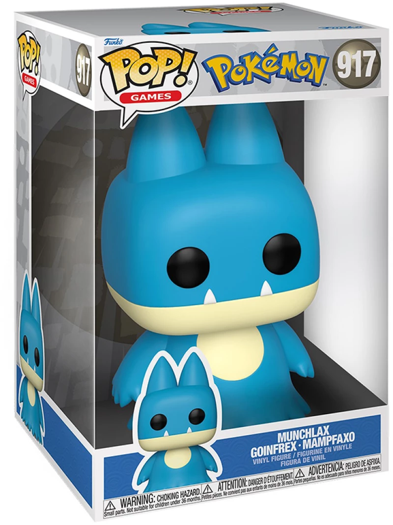 FUNKO POP! JUMBO POKEMON ΦΙΓΟΥΡΑ ΒΙΝΥΛΙΟΥ MUNCHLAX 917 (#079432)