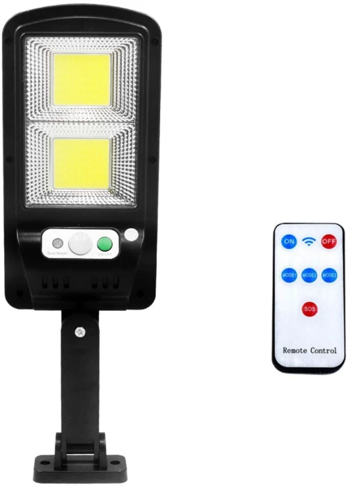 LED Αδιάβροχο Ηλιακό Επιτοίχιο Φωτιστικό με Ανιχνευτή Κίνησης Jortan JT-TYCOB-100W