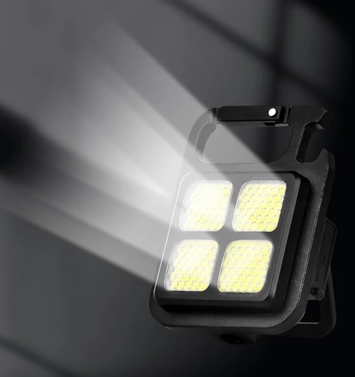 Mini Επαναφορτιζόμενος Φακός LED COB Μπρελόκ 7W 900LM IPX4 BL-60086 Μαύρος