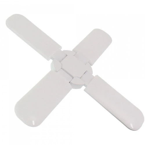 LED Λάμπα Πτυσσόμενη 60W με 4 Πτερύγια E27 Ψυχρό Λευκό 220V 4500LM RZ-0051