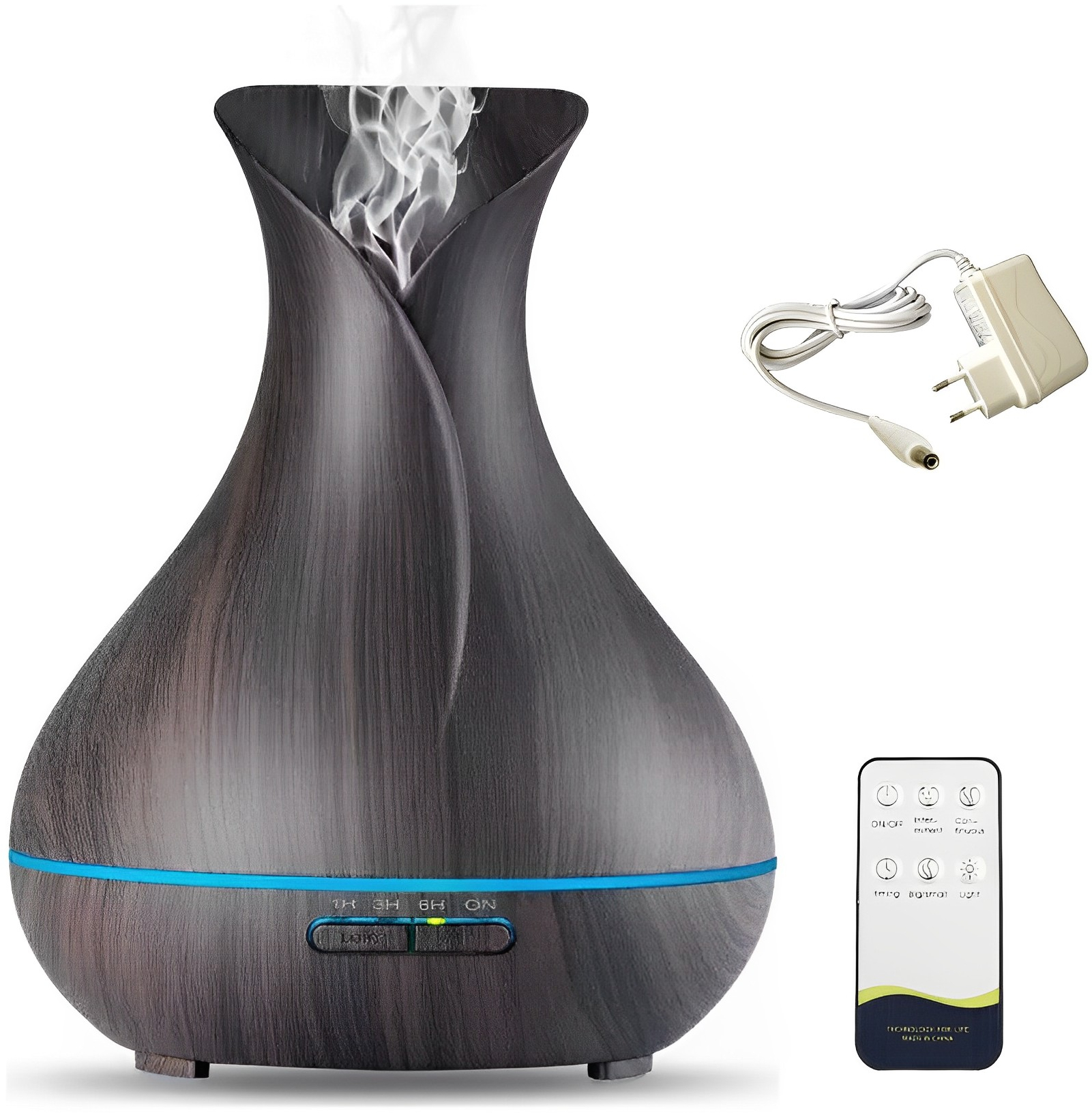 Υγραντήρας - Diffuser Αρωματοθεραπείας με Τηλεχειριστήριο FT905 Καφέ