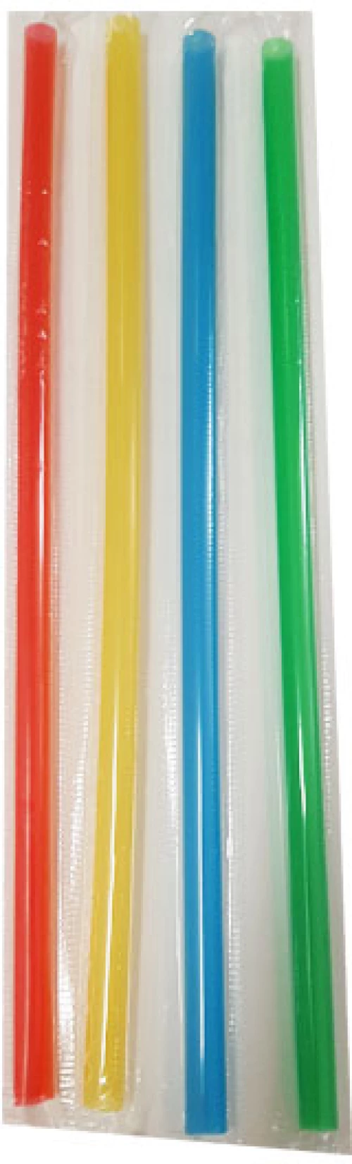 Καλαμάκια JUMBO ΙΣΙΑ Χρωματιστά 230mm - 1000 Τεμάχια