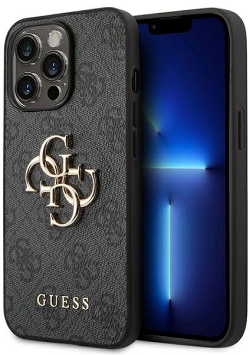 Guess 4G Big Metal Logo Case iPhone 14 Pro Max (Grey)