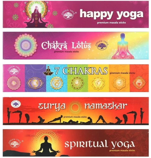 Gift Set Green Tree Yoga Collection - Σετ Δώρου με 6 πακέτα Αρωματικά Στικ