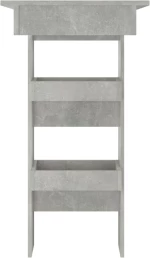 ΤΡΑΠΕΖΙ ΜΠΑΡ ΤΟΙΧΟΥ ΓΚΡΙ ΣΚΥΡΟΔ. 102X45X103,5 ΕΚ. ΕΠΕΞΕΡΓ. ΞΥΛΟ 811785