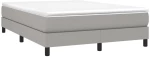 ΚΡΕΒΑΤΙ BOXSPRING ΜΕ ΣΤΡΩΜΑ ΑΝΟΙΧΤΟ ΓΚΡΙ 140X200 ΕΚ. ΥΦΑΣΜΑΤΙΝΟ 3144077
