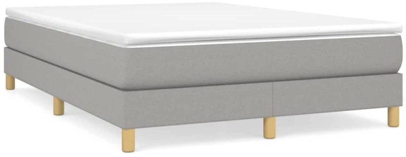 ΚΡΕΒΑΤΙ BOXSPRING ΜΕ ΣΤΡΩΜΑ ΑΝΟΙΧΤΟ ΓΚΡΙ 140X200 ΕΚ. ΥΦΑΣΜΑΤΙΝΟ 3144175