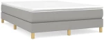 ΚΡΕΒΑΤΙ BOXSPRING ΜΕ ΣΤΡΩΜΑ ΑΝΟΙΧΤΟ ΓΚΡΙ 140X200 ΕΚ. ΥΦΑΣΜΑΤΙΝΟ 3144175