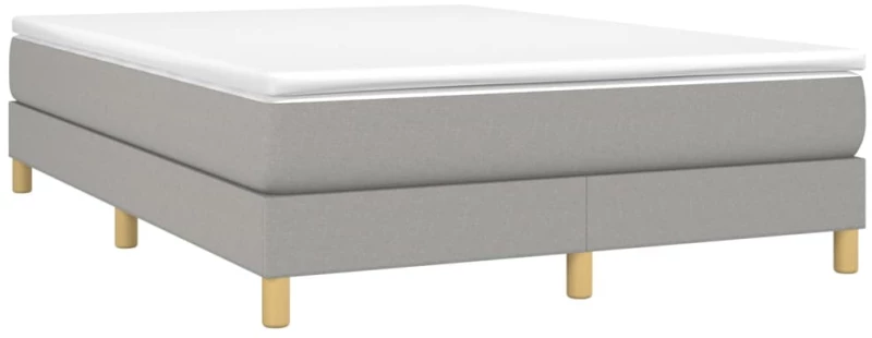 ΚΡΕΒΑΤΙ BOXSPRING ΜΕ ΣΤΡΩΜΑ ΑΝΟΙΧΤΟ ΓΚΡΙ 140X200 ΕΚ. ΥΦΑΣΜΑΤΙΝΟ 3144175