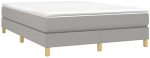 ΚΡΕΒΑΤΙ BOXSPRING ΜΕ ΣΤΡΩΜΑ ΑΝΟΙΧΤΟ ΓΚΡΙ 140X200 ΕΚ. ΥΦΑΣΜΑΤΙΝΟ 3144175