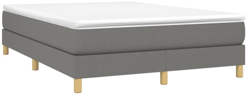 ΚΡΕΒΑΤΙ BOXSPRING ΜΕ ΣΤΡΩΜΑ ΣΚΟΥΡΟ ΓΚΡΙ 140X200 ΕΚ ΥΦΑΣΜΑΤΙΝΟ 3144176