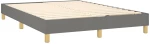 ΚΡΕΒΑΤΙ BOXSPRING ΜΕ ΣΤΡΩΜΑ ΣΚΟΥΡΟ ΓΚΡΙ 140X200 ΕΚ ΥΦΑΣΜΑΤΙΝΟ 3144176