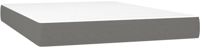 ΚΡΕΒΑΤΙ BOXSPRING ΜΕ ΣΤΡΩΜΑ ΣΚΟΥΡΟ ΓΚΡΙ 140X200 ΕΚ ΥΦΑΣΜΑΤΙΝΟ 3144176