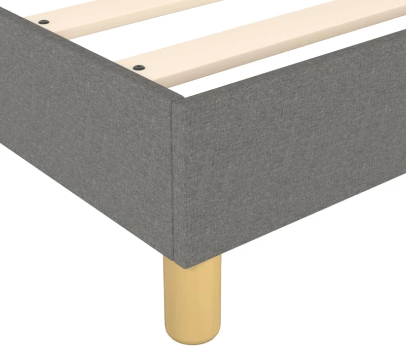 ΚΡΕΒΑΤΙ BOXSPRING ΜΕ ΣΤΡΩΜΑ ΣΚΟΥΡΟ ΓΚΡΙ 140X200 ΕΚ ΥΦΑΣΜΑΤΙΝΟ 3144176