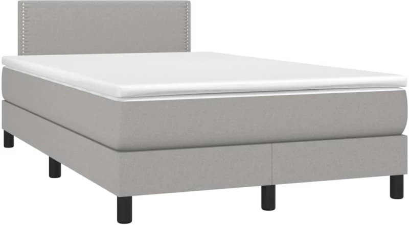 ΚΡΕΒΑΤΙ BOXSPRING ΜΕ ΣΤΡΩΜΑ ΑΝΟΙΧΤΟ ΓΚΡΙ 120X200 ΕΚ. ΥΦΑΣΜΑΤΙΝΟ 3139961