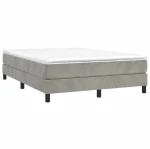 ΚΡΕΒΑΤΙ BOXSPRING ΜΕ ΣΤΡΩΜΑ ΑΝΟΙΧΤΟ ΓΚΡΙ 140X200 ΕΚ. ΒΕΛΟΥΔΙΝΟ 3144333
