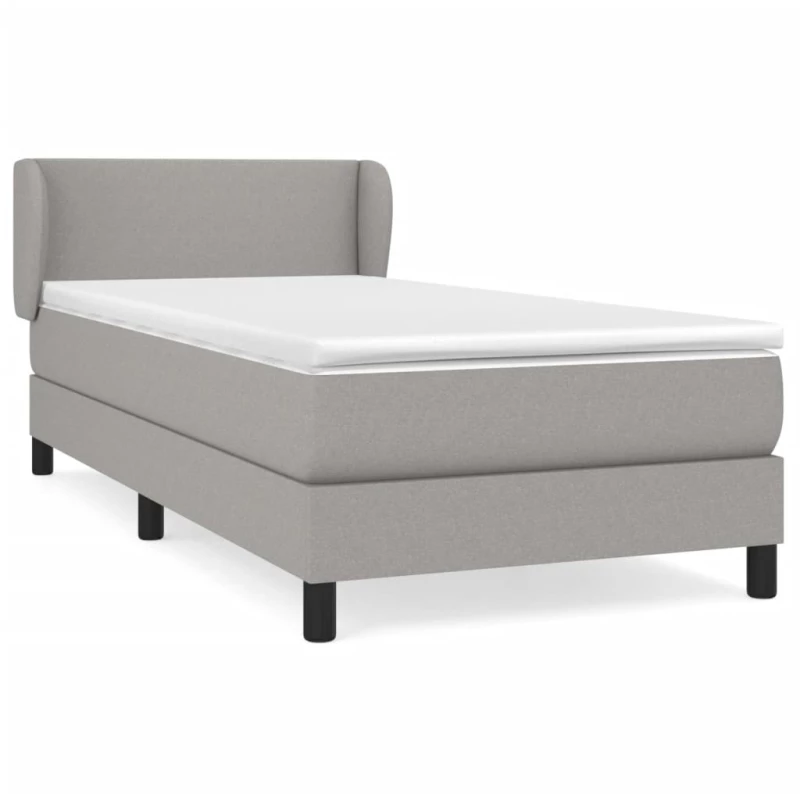 ΚΡΕΒΑΤΙ BOXSPRING ΜΕ ΣΤΡΩΜΑ ΑΝΟΙΧΤΟ ΓΚΡΙ 100X200 ΕΚ. ΥΦΑΣΜΑΤΙΝΟ 3126061