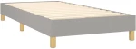 ΚΡΕΒΑΤΙ BOXSPRING ΜΕ ΣΤΡΩΜΑ ΑΝΟΙΧΤΟ ΓΚΡΙ 80X200 ΕΚ. ΥΦΑΣΜΑΤΙΝΟ 3126677