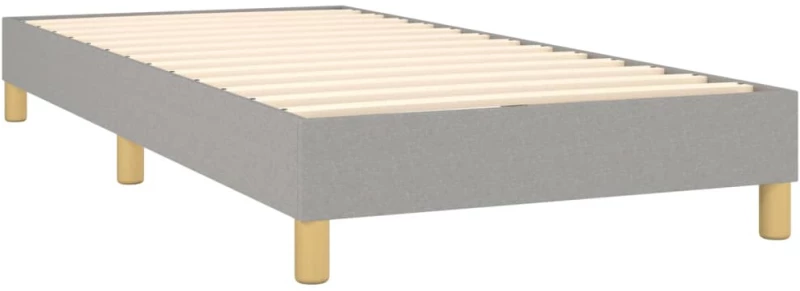 ΚΡΕΒΑΤΙ BOXSPRING ΜΕ ΣΤΡΩΜΑ ΑΝΟΙΧΤΟ ΓΚΡΙ 80X200 ΕΚ. ΥΦΑΣΜΑΤΙΝΟ 3130145