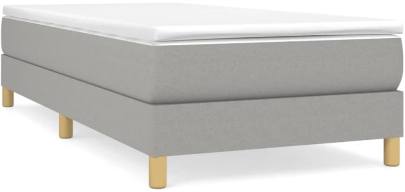 ΚΡΕΒΑΤΙ BOXSPRING ΜΕ ΣΤΡΩΜΑ ΑΝΟΙΧΤΟ ΓΚΡΙ 100X200 ΕΚ. ΥΦΑΣΜΑΤΙΝΟ 3144151