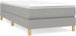 ΚΡΕΒΑΤΙ BOXSPRING ΜΕ ΣΤΡΩΜΑ ΑΝΟΙΧΤΟ ΓΚΡΙ 100X200 ΕΚ. ΥΦΑΣΜΑΤΙΝΟ 3144151