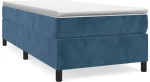 ΚΡΕΒΑΤΙ BOXSPRING ΜΕ ΣΤΡΩΜΑ ΣΚΟΥΡΟ ΜΠΛΕ 90X190 ΕΚ. ΒΕΛΟΥΔΙΝΟ 3144655
