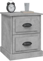 ΚΟΜΟΔΙΝΑ 2 ΤΕΜ. ΓΚΡΙ ΣΚΥΡΟΔΕΜΑΤΟΣ 39X39X47,5 ΕΚ. ΕΠΕΞΕΡΓ. ΞΥΛΟ 816153