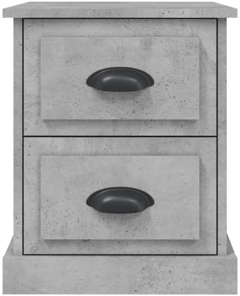 ΚΟΜΟΔΙΝΑ 2 ΤΕΜ. ΓΚΡΙ ΣΚΥΡΟΔΕΜΑΤΟΣ 39X39X47,5 ΕΚ. ΕΠΕΞΕΡΓ. ΞΥΛΟ 816153
