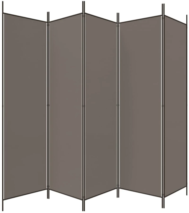 ΔΙΑΧΩΡΙΣΤΙΚΟ ΔΩΜΑΤΙΟΥ ΜΕ 5 ΠΑΝΕΛ ΑΝΘΡΑΚΙ 250X200 ΕΚ. ΑΠΟ ΎΦΑΣΜΑ 350188
