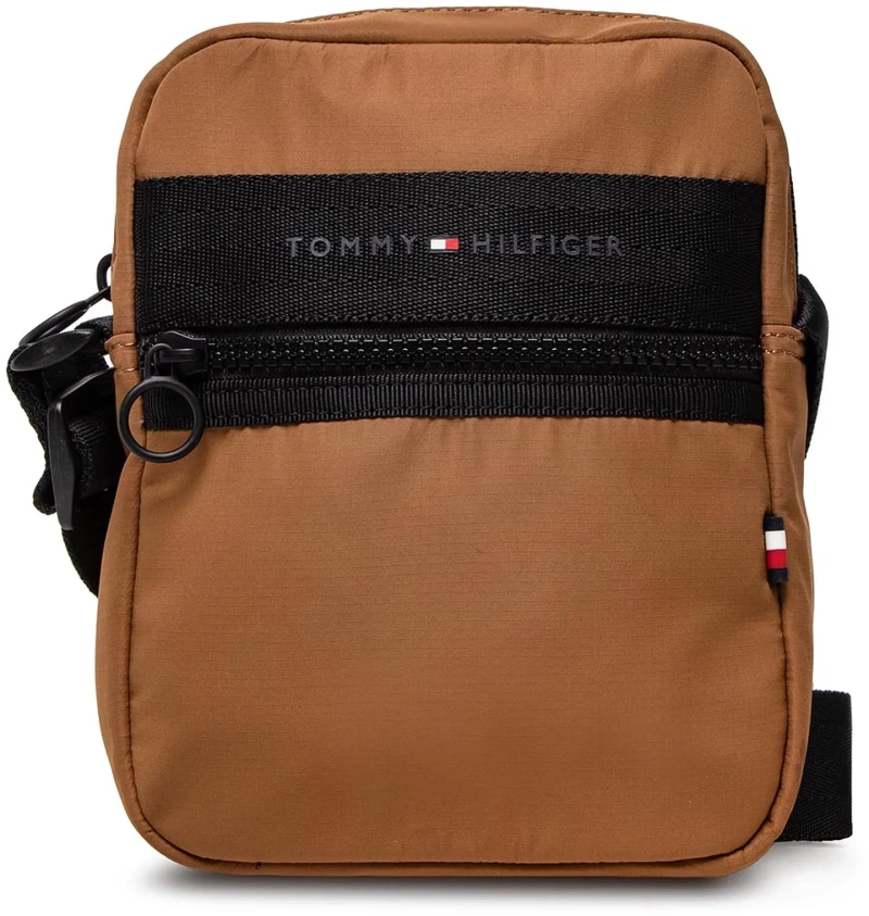 TOMMY HILFIGER Th Horizon Mini Reporter ΤΣΑΝΤΑΚΙ ΑΝΔΡΙΚΟ ΚΑΦΕ AM0AM10262