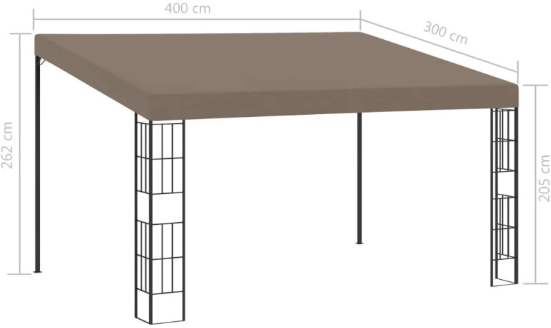 ΚΙΟΣΚΙ ΕΠΙΤΟΙΧΙΟ TAUPE 4 X 3 Μ. ΥΦΑΣΜΑΤΙΝΟ 312261