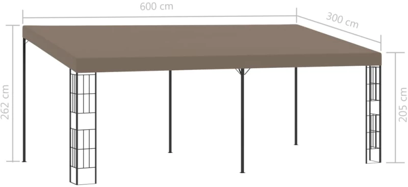 ΚΙΟΣΚΙ ΕΠΙΤΟΙΧΙΟ TAUPE 6 X 3 Μ. ΥΦΑΣΜΑΤΙΝΟ 312262