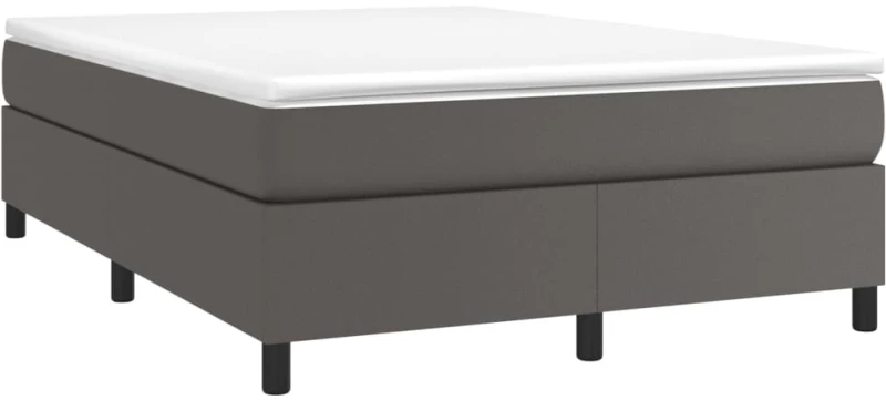 ΚΡΕΒΑΤΙ BOXSPRING ΜΕ ΣΤΡΩΜΑ ΓΚΡΙ 140X190ΕΚ. ΑΠΟ ΣΥΝΘΕΤΙΚΟ ΔΕΡΜΑ 3144606