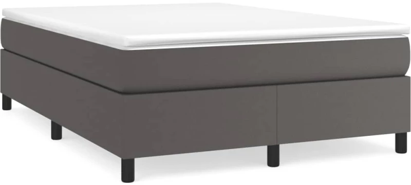 ΠΛΑΙΣΙΟ ΚΡΕΒΑΤΙΟΥ BOXSPRING ΓΚΡΙ 140X200 ΕΚ. ΣΥΝΘΕΤΙΚΟ ΔΕΡΜΑ 3121051
