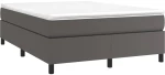ΠΛΑΙΣΙΟ ΚΡΕΒΑΤΙΟΥ BOXSPRING ΓΚΡΙ 140X200 ΕΚ. ΣΥΝΘΕΤΙΚΟ ΔΕΡΜΑ 3121051