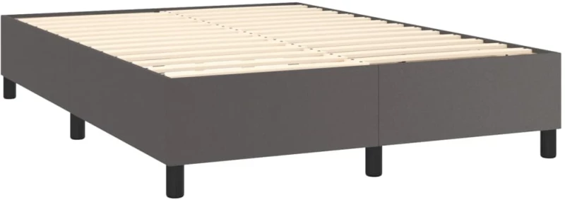 ΠΛΑΙΣΙΟ ΚΡΕΒΑΤΙΟΥ BOXSPRING ΓΚΡΙ 140X200 ΕΚ. ΣΥΝΘΕΤΙΚΟ ΔΕΡΜΑ 3121051