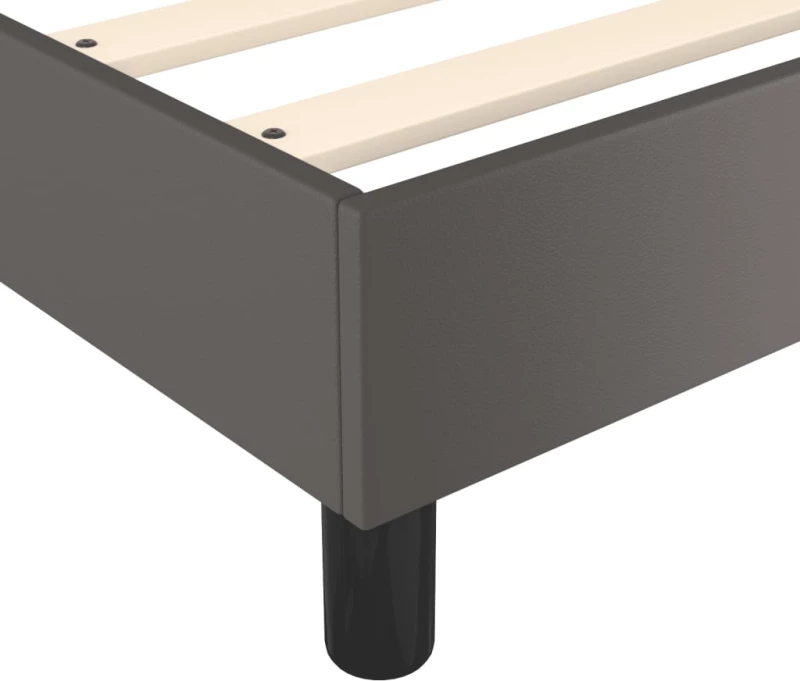 ΠΛΑΙΣΙΟ ΚΡΕΒΑΤΙΟΥ BOXSPRING ΓΚΡΙ 140X200 ΕΚ. ΣΥΝΘΕΤΙΚΟ ΔΕΡΜΑ 3121051
