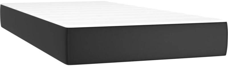 ΚΡΕΒΑΤΙ BOXSPRING ΜΕ ΣΤΡΩΜΑ & LED ΜΑΥΡΟ 80X200 ΕΚ. ΣΥΝΘ. ΔΕΡΜΑ 3134069