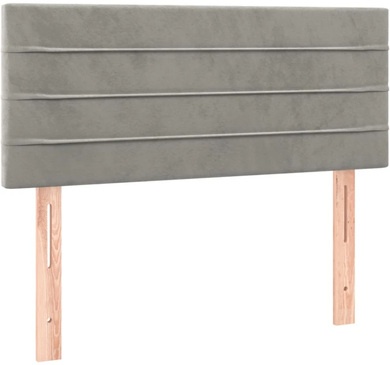 ΚΡΕΒΑΤΙ BOXSPRING ΜΕ ΣΤΡΩΜΑ ΑΝΟΙΧΤΟ ΓΚΡΙ 90X190 ΕΚ. ΒΕΛΟΥΔΙΝΟ 3141335