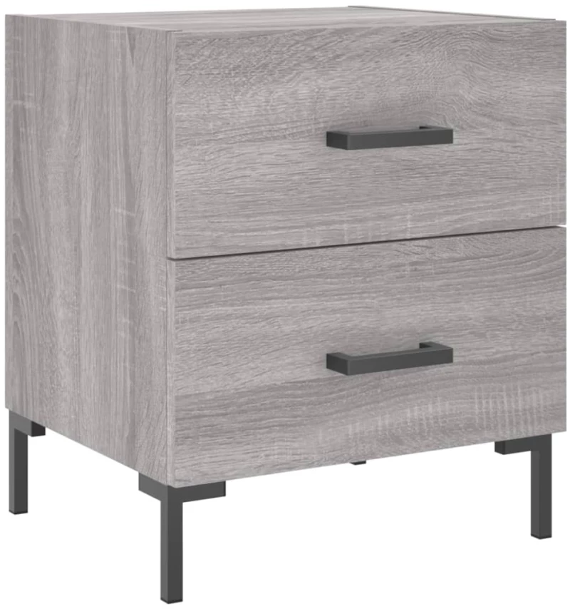 ΚΟΜΟΔΙΝΑ 2 ΤΕΜ. ΓΚΡΙ SONOMA 40 X 35 X 47,5 ΕΚ. ΕΠΕΞΕΡΓ. ΞΥΛΟ 827321