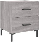 ΚΟΜΟΔΙΝΑ 2 ΤΕΜ. ΓΚΡΙ SONOMA 40 X 35 X 47,5 ΕΚ. ΕΠΕΞΕΡΓ. ΞΥΛΟ 827321